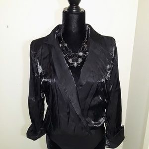 DO +BE Black Bodysuit Sz L